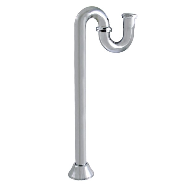 114Inch Brass STrap, 18 Gauge, Polished Chrome